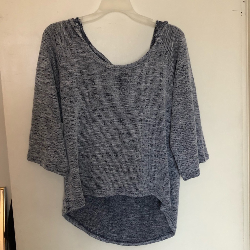 SUPER comfy hooded cropped sweater